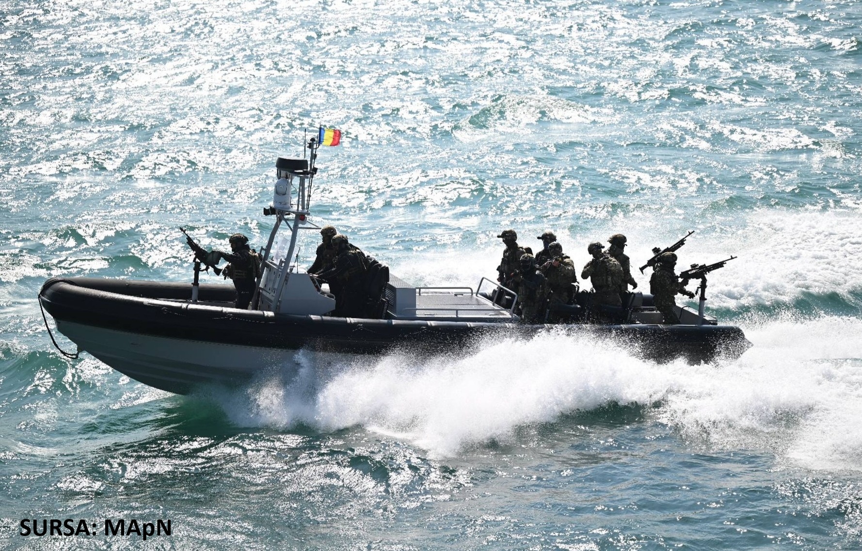 Military aluminium RHIB for defence and maritime security